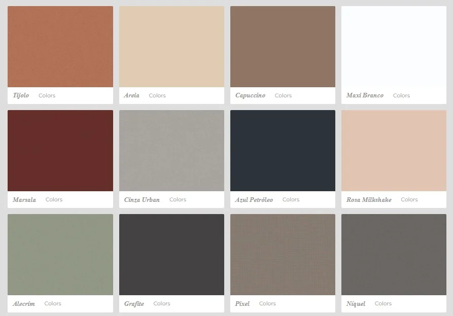 Tabela de cores MDF Guararapes — Colors
